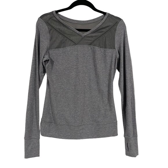 Lululemon Just Breathe Gray Long Sleeve Top Appx Size 8 - Picture 1 of 8